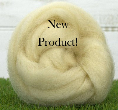 British Farm Blend 56's Wool Top ~ 1 lb