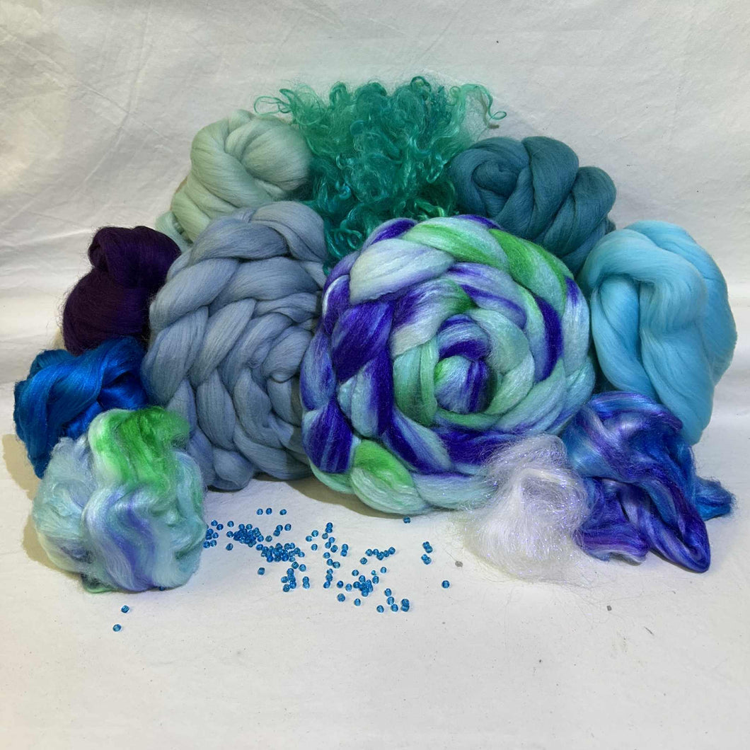 'Aloha' ~ Premium DOUBLE Braid Spinning Kit ~ Stitch Marker Included!