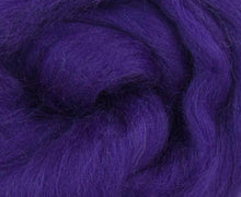 Corriedale Dyed Wool Top Amethyst ~ 4 oz