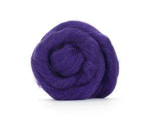 Merino Combed Top Dyed Wool Amethyst ~ 4 Oz Fiber