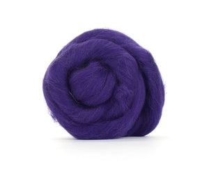 Corriedale Dyed Wool Top Amethyst ~ 4 oz