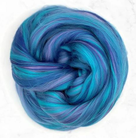 Bamboo Top Dyed Spinning Fiber ~ Mermaid / 2 Oz Add-Ins