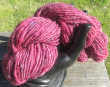 Beaded Raspberry Crush | Handspun Yarn | DK Weight | 116 Yards