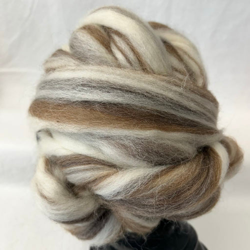 NEW! Best of British Wool Top | Natural Shetland/BFL/Manx Loaghtan Blend / 4 oz