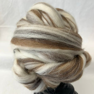 NEW! Best of British Wool Top | Natural Shetland/BFL/Manx Loaghtan Blend / 4 oz