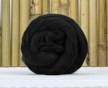 Bamboo Top Dyed Spinning Fiber ~ Black / 2 Oz