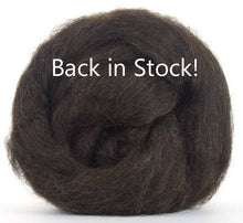 Finnish Natural Black Wool Top, 4 oz