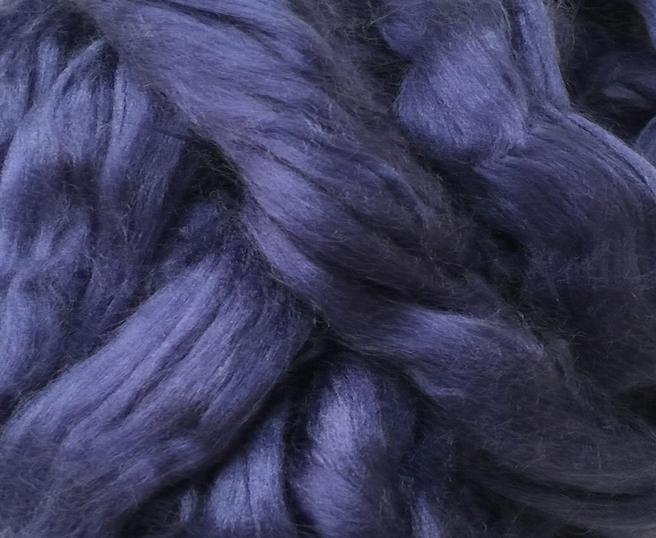 Bamboo Top Dyed Spinning Fiber ~ Blue / 2 Oz