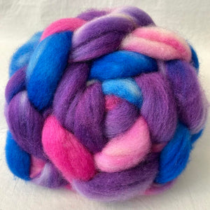 Bluefaced Leicester Wool Top Braid (BFL26) ~ Hand Dyed ~ 4 oz