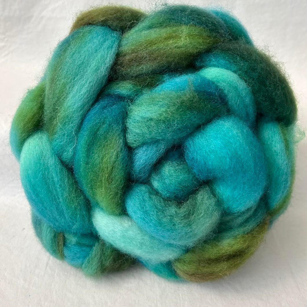 Bluefaced Leicester Wool Top Braid (BFL28) ~ Hand Dyed ~ 4 oz