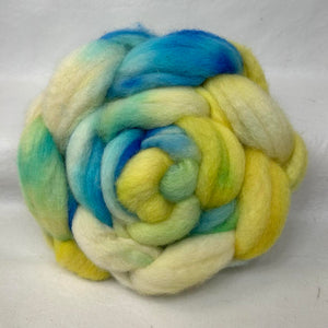 Blue Faced Leicester Wool Top Braid (Bfl3) ~ Hand Dyed 4 Oz