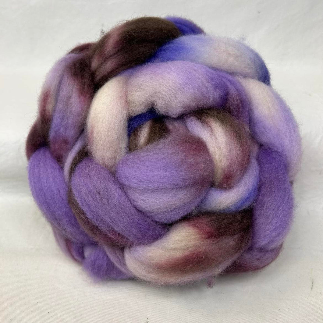 Blue Faced Leicester Wool Top Braid (Bfl5) ~ Hand Dyed 4 Oz