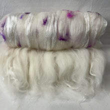 "Confetti Series" (SKU5261) ~ Decadent Art Batt with White Cashmere! 5.4 oz