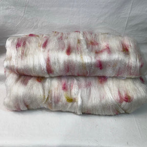 "Confetti Series: Shabby Chic!" (SKU121744) ~ Decadent Art Batt with White Cashmere! 5.9 oz