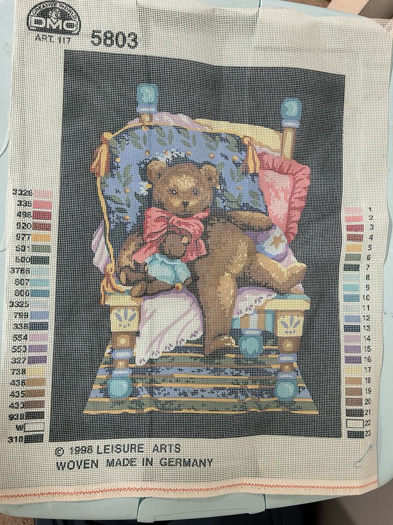 Mr. Bear ~ Designs For The Needle, (#5803) Floss Needlepoint, New