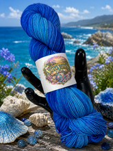 Flock Sock: Azure | 75/25 Superwash Merino/Nylon Fingering Weight Yarn | 436 yds