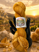 Flock Sock: Citrine | 75/25 Superwash Merino/Nylon Fingering Weight Yarn | 436 yds