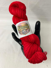 Flock Sock: Crimson | 75/25 Superwash Merino/Nylon Fingering Weight Yarn | 436 yds