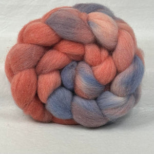 Cheviot Wool Top Braid ~ Hand Dyed 27-33 Micron ~ 4 oz ~ (GCT102) ~ Handmade By: FairyTailSpun Fiber