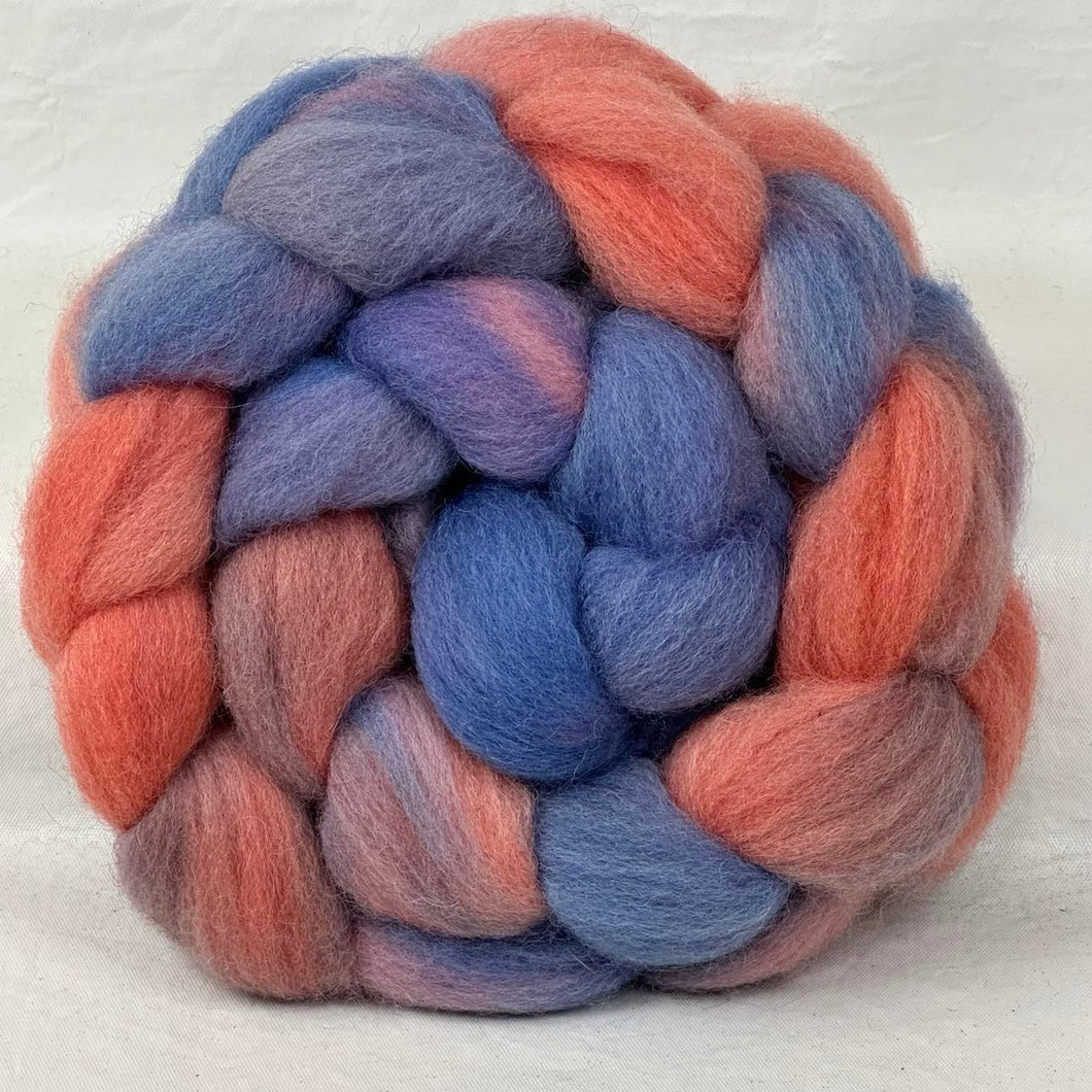 Cheviot Wool Top Braid ~ Hand Dyed 27-33 Micron ~ 4 oz ~ (GCT106) ~ Handmade By: FairyTailSpun Fiber