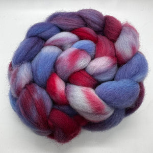 Finnish Wool Top Braid (Gfh18) ~ Hand Dyed 4 Oz