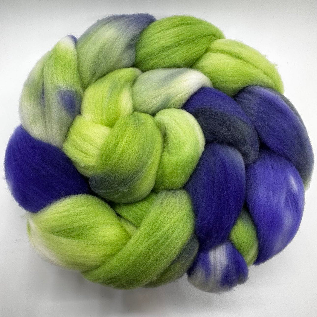 Rambouillet (French Merino) Wool Braid (Grbt20) ~ Hand Dyed By Fairytailspun Fiber 4 Oz