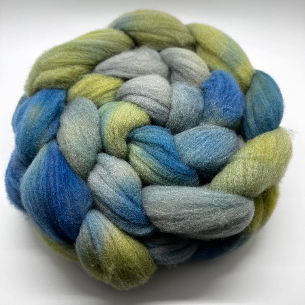 Rambouillet (French Merino) Wool Braid (Grbt28) ~ Hand Dyed By Fairytailspun Fiber 4 Oz