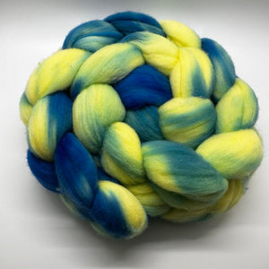 Rambouillet (French Merino) Wool Braid (GRBT29) ~ ~ Hand dyed by Fairytailspun Fiber ~ 4 oz