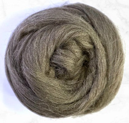 Bergschaf Austrian Natural Grey Wool Top, 4 oz