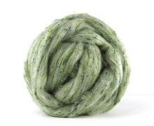 Green Tweed Top ~ Heritage Wool/viscose Blend / 4 Oz New! Dyed Fiber