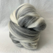Merino Wool Top, Humbug Natural Grey & White / 4 oz