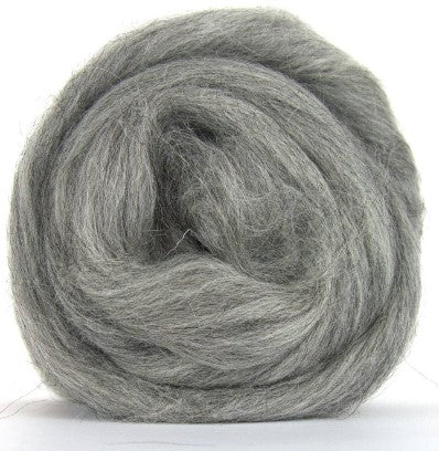 Icelandic Wool ~ Natural Mid-Grey Wool Top 4 oz