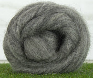 Icelandic Wool ~ Natural Mid-Grey Wool Top 4 oz