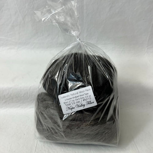 Icelandic Natural Wool Pack Fiber Tasting #NF19 / 5.6 oz
