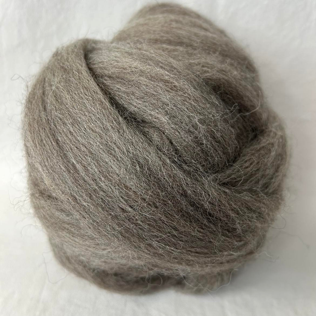 Jacob Fiber Jacob Natural Grey Wool Top, 4 oz