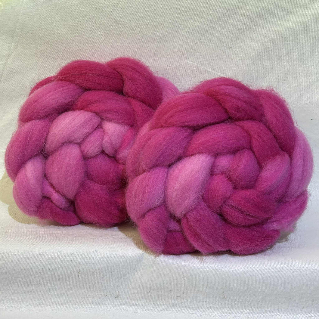 Marshmallow, SW Merino/Nylon Wool Top Braid (MM4) ~ Hand Dyed ~ 4 oz