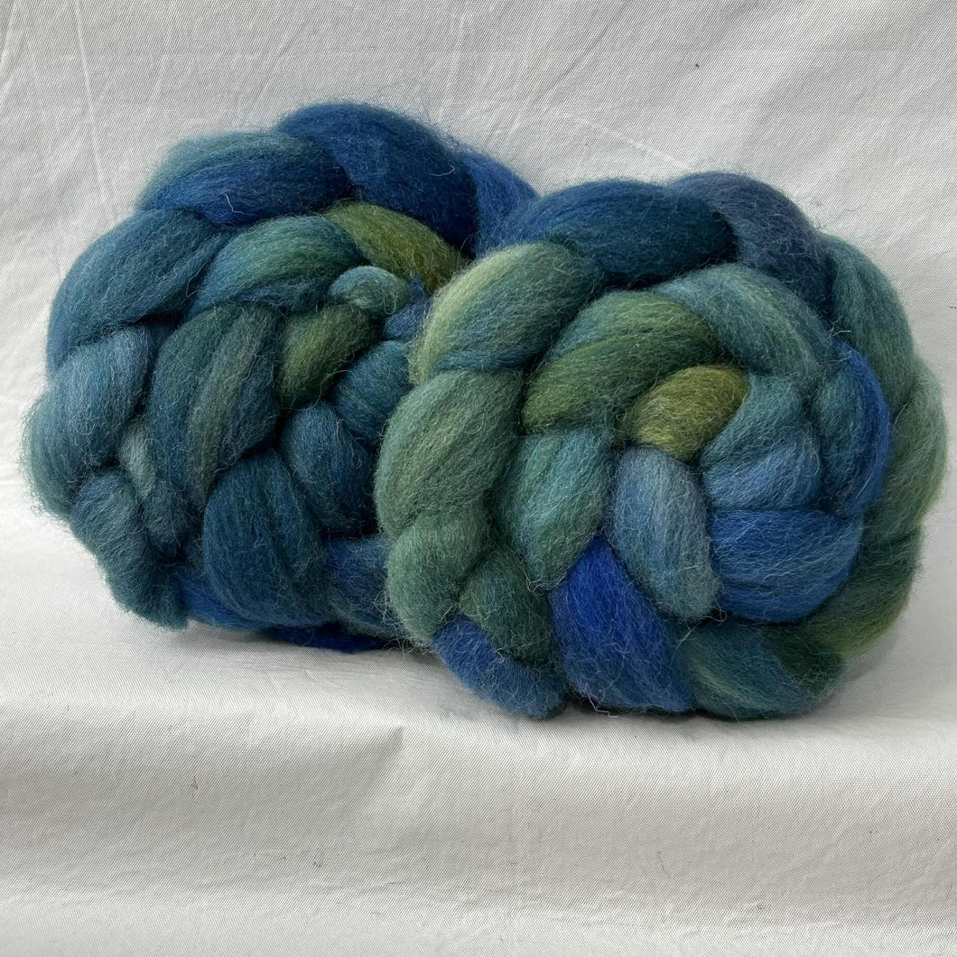 Marshmallow, SW Merino/Nylon Wool Top Braid (MM5) ~ Hand Dyed ~ 4 oz
