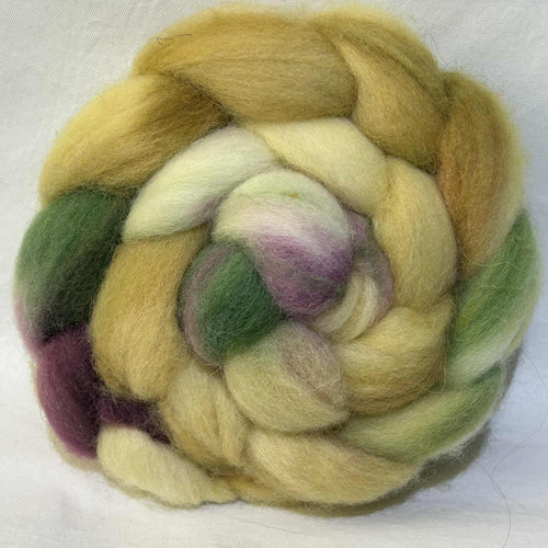 Marshmallow, SW Merino/Nylon Wool Top Braid (MM8) ~ Hand Dyed ~ 4 oz