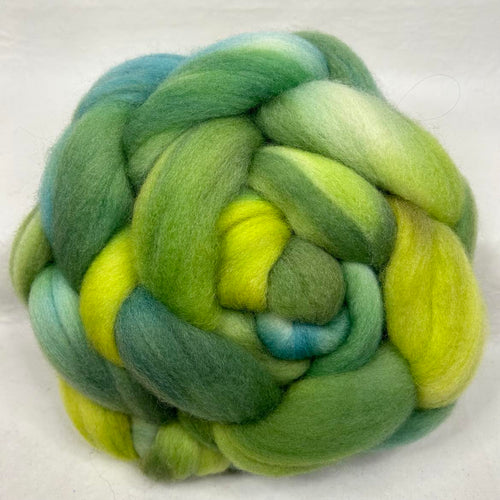 Fine Merino Top, 19.5 Micron Wool Braid (19M14) ~ Hand dyed ~ 4 oz