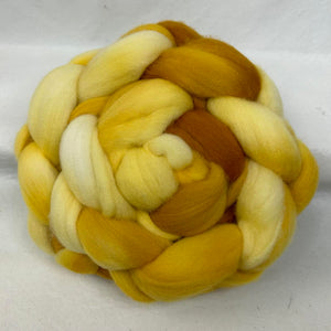 Fine Merino Top, 20.5 Micron Wool Braid (20M10) ~ Hand dyed ~ 4 oz