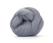 Merino Combed Top Dyed Wool Ash ~ 4 Oz Fiber