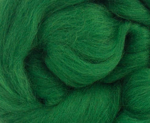 Merino Combed Top Dyed Wool Forest ~ 4 Oz Fiber