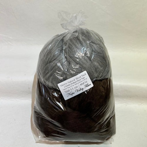 Merino Natural Wool Pack Fiber Tasting #NF16 / 5.5 oz