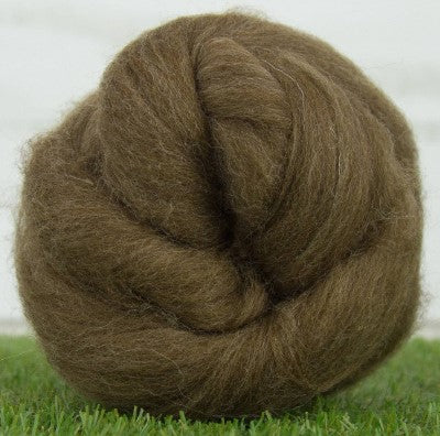 Moorit Shetland Natural Wool Top, 4 oz