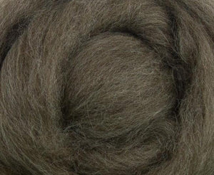 Blue Faced Leicester Natural Brown Wool Top 4 Oz Dyed Fiber