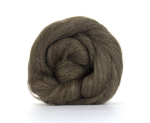Blue Faced Leicester Natural Brown Wool Top 4 Oz Dyed Fiber