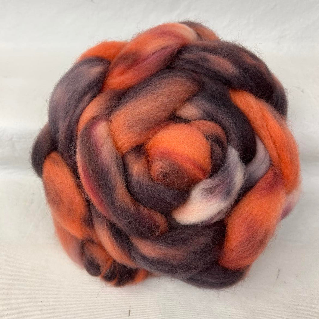Perendale Wool Top Braid (Pd10) ~ Hand Dyed 4 Oz