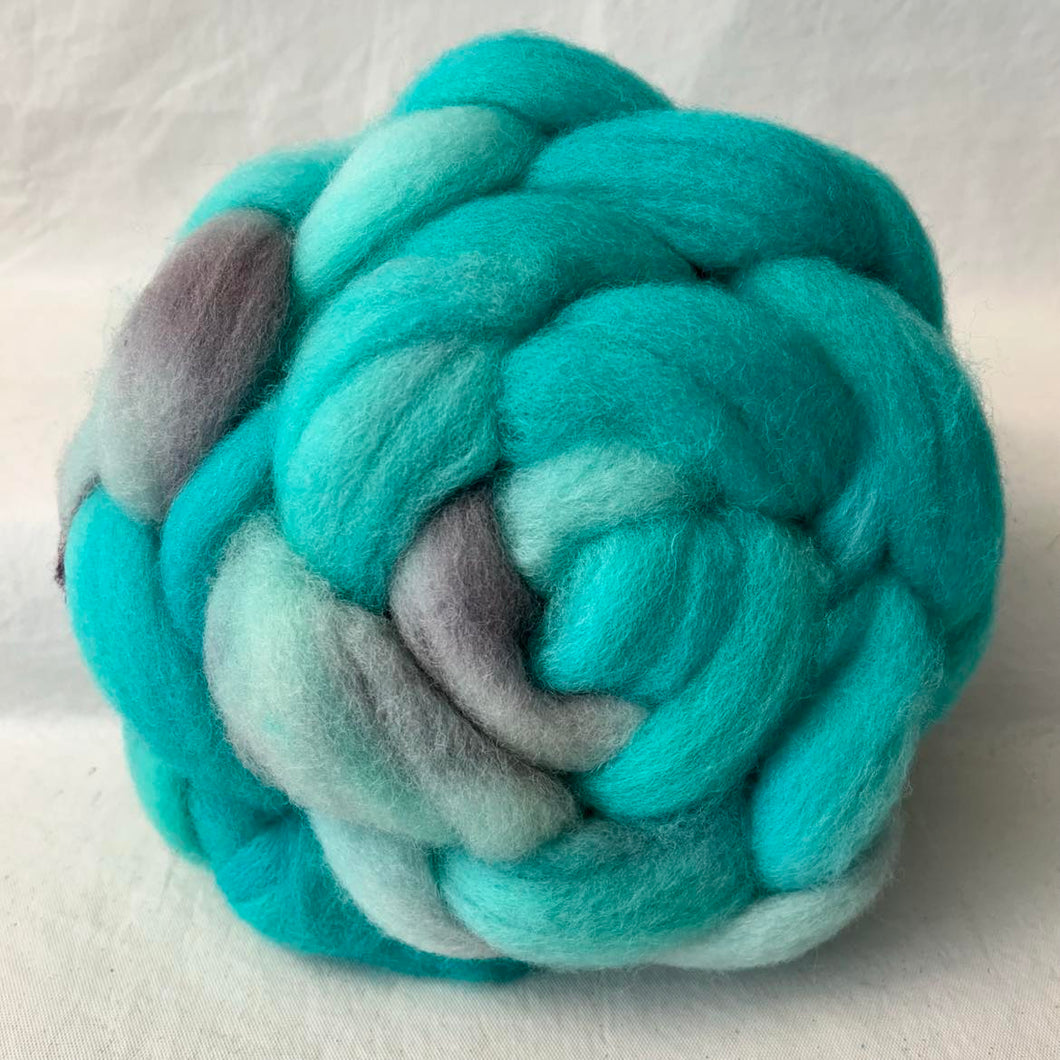 Perendale Wool Top Braid (PD14) ~ Hand dyed ~ 4 oz