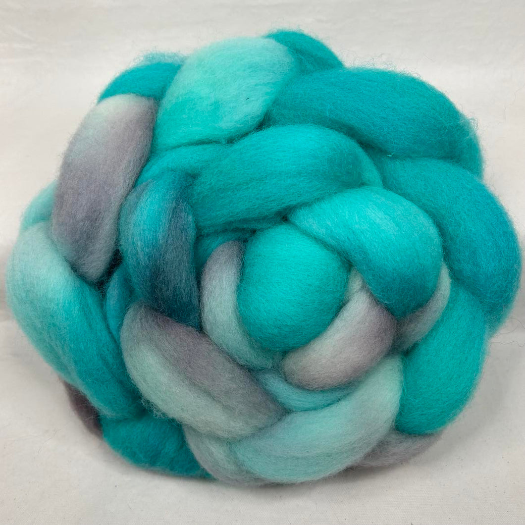 Perendale Wool Top Braid (PD18) ~ Hand dyed ~ 4 oz