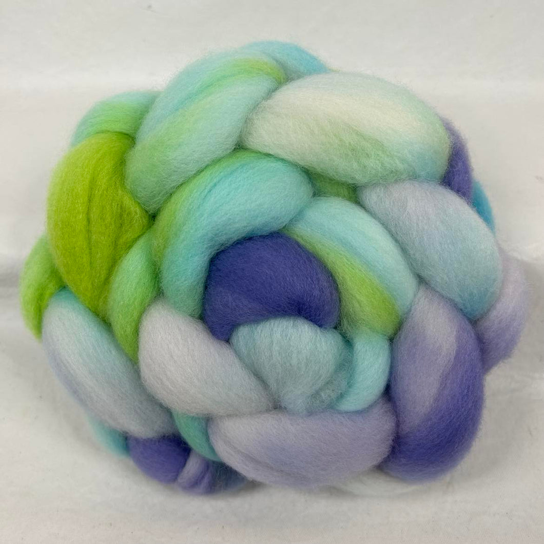 Punta Arenas Wool Top 24-26 Micron Braid (Pa24) ~ Hand Dyed 4 Oz
